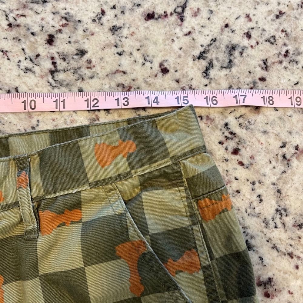 BDG Carpenter Pants Womens 30 Green Checkerboard Chess Print Streetwear Utility - Picture 9 of 11